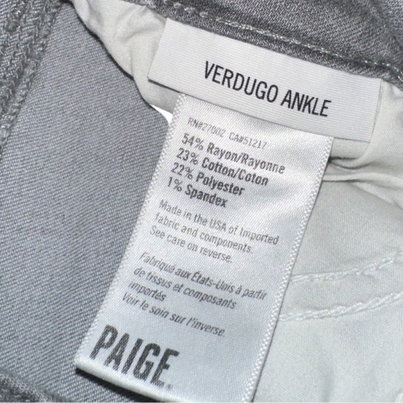 PAIGE Verdugo Ankle - Dove Grey Dest. - Picture 10 of 10
